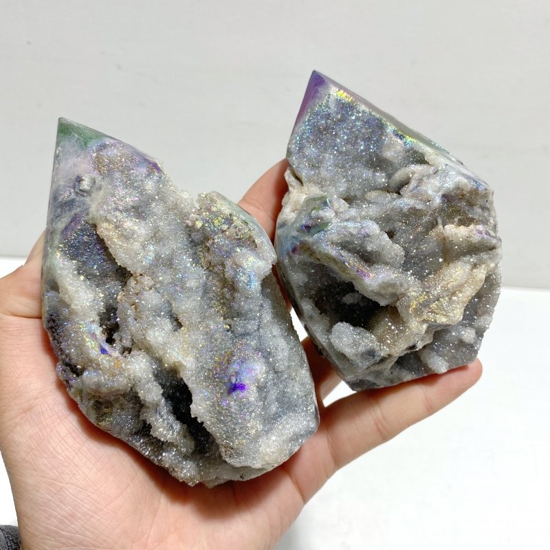 Aura Sphalerite Geode Arrow Head Shape Wholesale - Wholesale Crystals