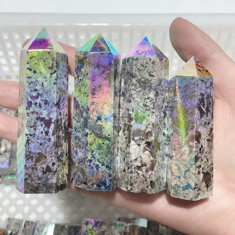 Aura Yooperlite Point Tower Wholesale Clearance - Wholesale Crystals