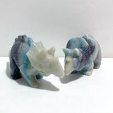 2 Pieces Trolleite Triceratops Three-horned Dinosaur Carving