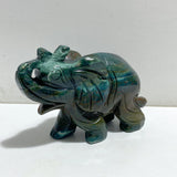 2 Pieces Ocean Jasper Elephants Carving