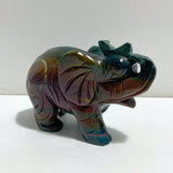 2 Pieces Ocean Jasper Elephants Carving