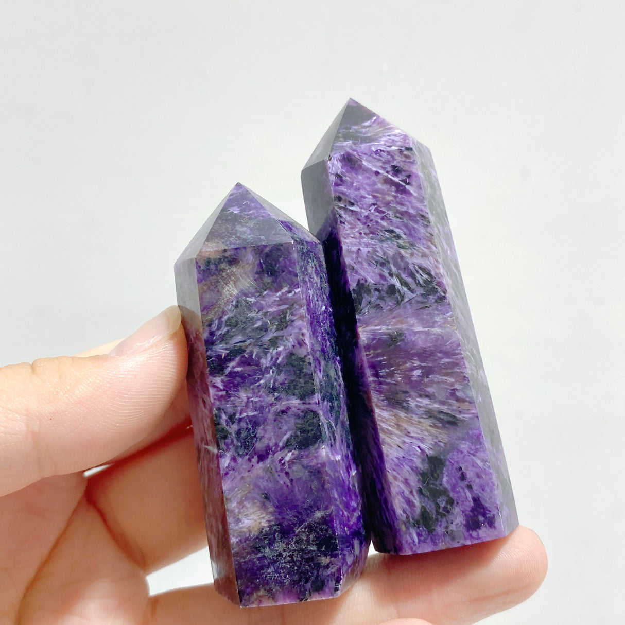 37 Pieces Charoite Tower Points