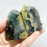 27 Pieces Blue Fluorite Mixed Pyrite Raw Side Tower