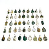 45 Pieces Vein Ocean Japser Pendant