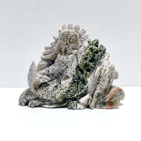 Beautiful 8th Vein Ocean Jasper Mermaid Carving - Wholesale Crystals