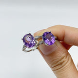Beautiful Amethyst Cut Faceted Ring Wholesale - Wholesale Crystals