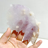 Beautiful Amethyst Mixed Sakura Agate Butterfly Wing Carving With Stand -Wholesale Crystals