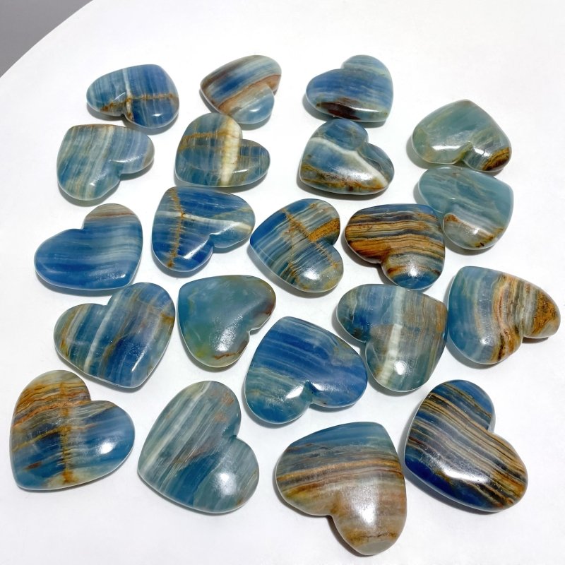 Beautiful Blue Onyx Heart Wholesale - Wholesale Crystals