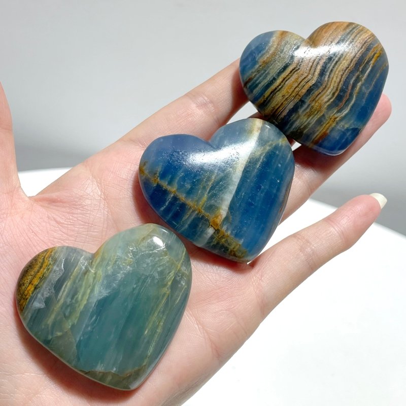 Beautiful Blue Onyx Heart Wholesale - Wholesale Crystals