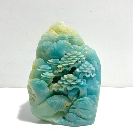 Beautiful Caribbean Calcite Landscape Pavilion Carving 2 - Wholesale Crystals