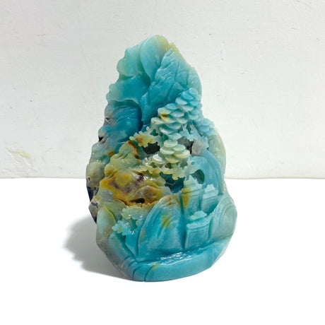 Beautiful Caribbean Calcite Landscape Pavilion Carving 4 - Wholesale Crystals