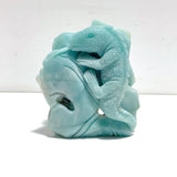 Beautiful Caribbean Calcite Lizard Carving - Wholesale Crystals