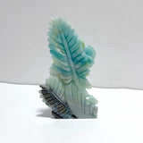 Beautiful Caribbean Calcite Mixed Pyrite Birds&Flower Carving - Wholesale Crystals