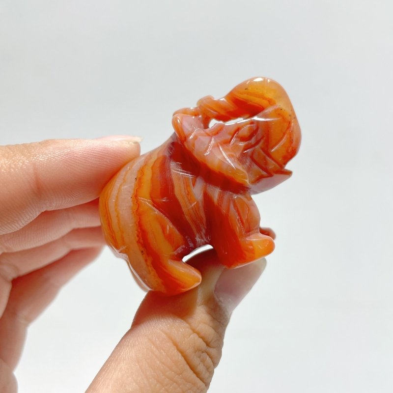 Beautiful Carnelian Elephant Carving Wholesale - Wholesale Crystals