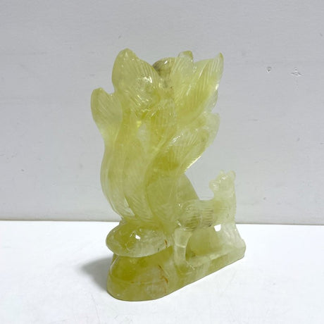 Beautiful Citrine Nine - tailed Fox Carving - Wholesale Crystals