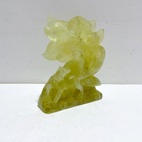 Beautiful Citrine Nine - tailed Fox Carving - Wholesale Crystals