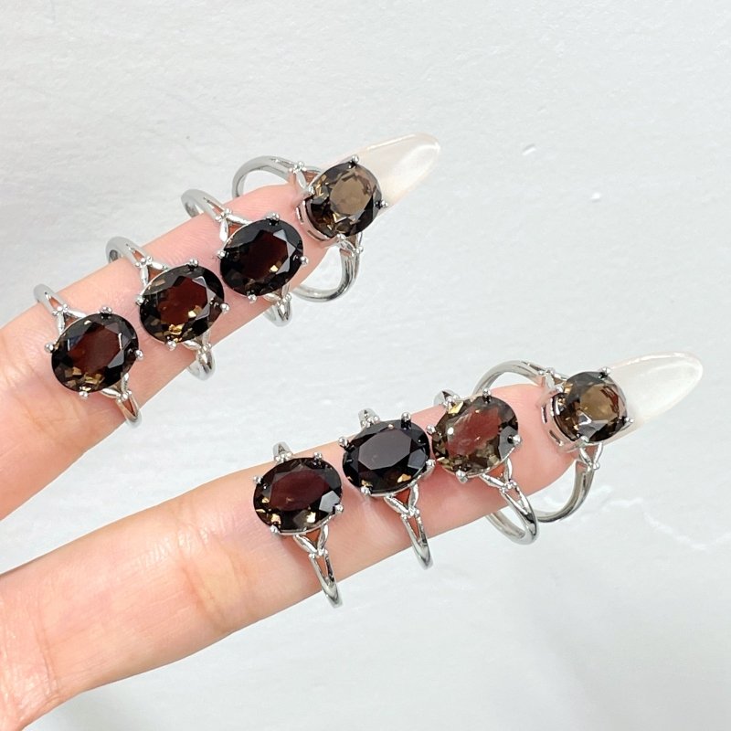 Beautiful Cut Faceted Smoky Quartz Ring Wholesale - Wholesale Crystals