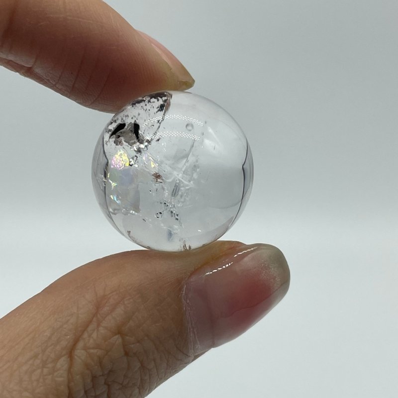 Beautiful Enhydro Quartz Sphere With Moving Bubble -Wholesale Crystals
