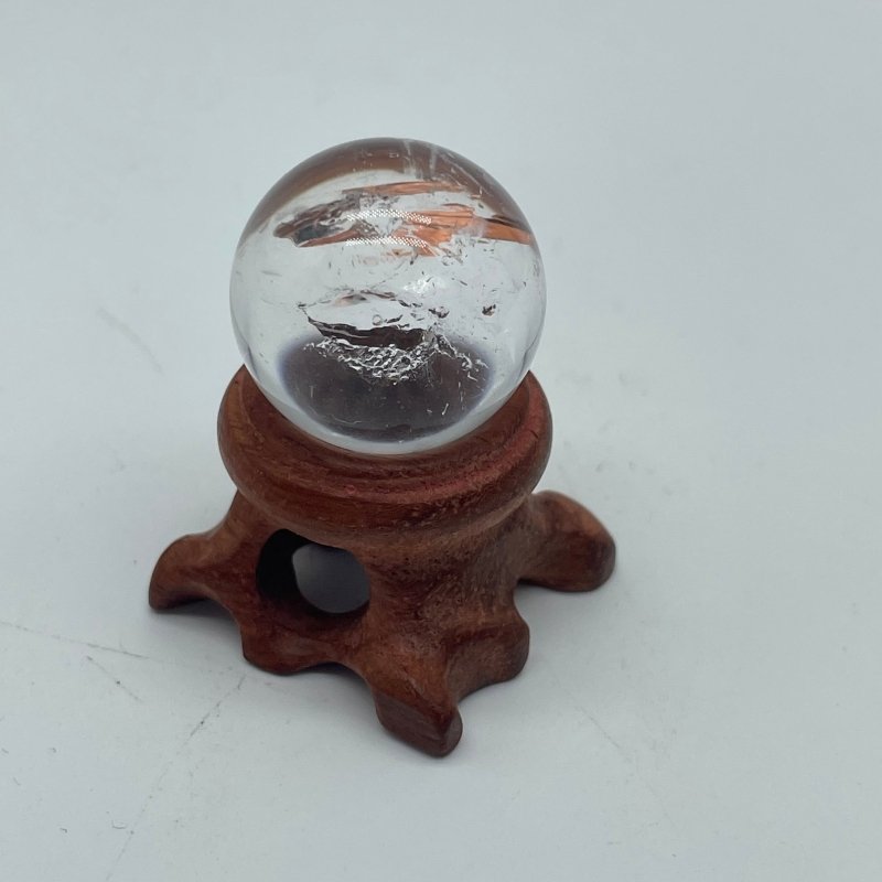 Beautiful Enhydro Quartz Sphere With Moving Bubble -Wholesale Crystals