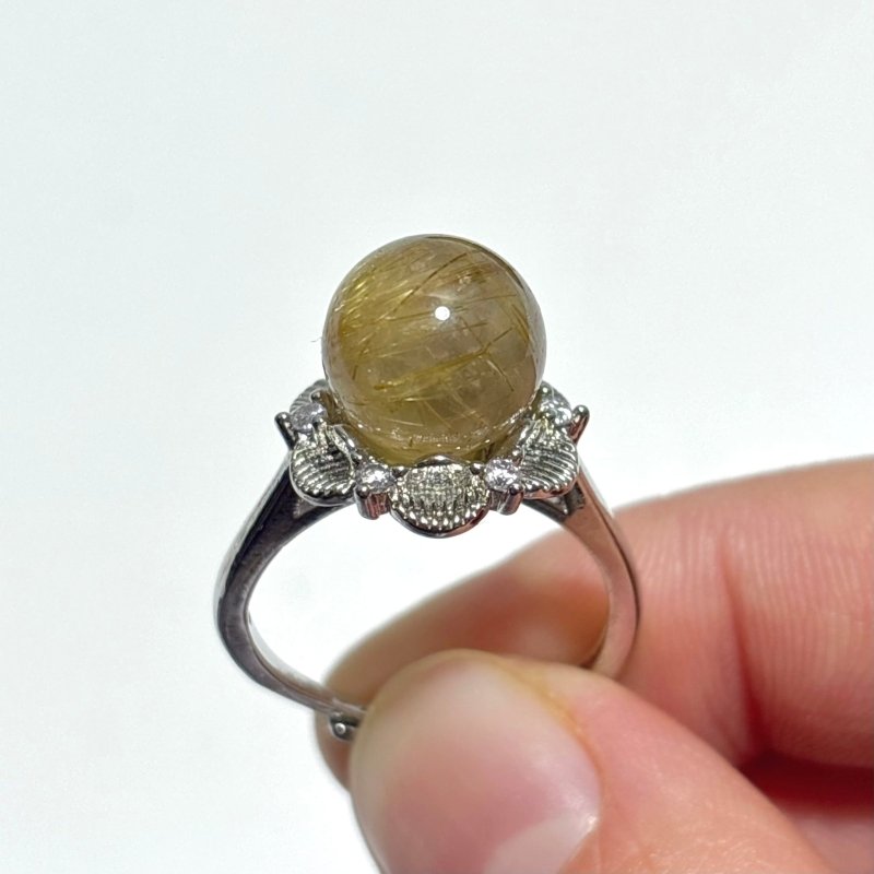 Beautiful Flowers Rutile Quartz Crystal Ring Wholesale - Wholesale Crystals