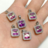 Beautiful Fluorite Cut Faceted Sugar Cube Pendant Wholesale - Wholesale Crystals