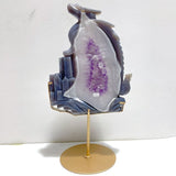 Beautiful Large Amethyst Mixed Geode Agate Flying Dragon Castle Carving With Stand - Wholesale Crystals