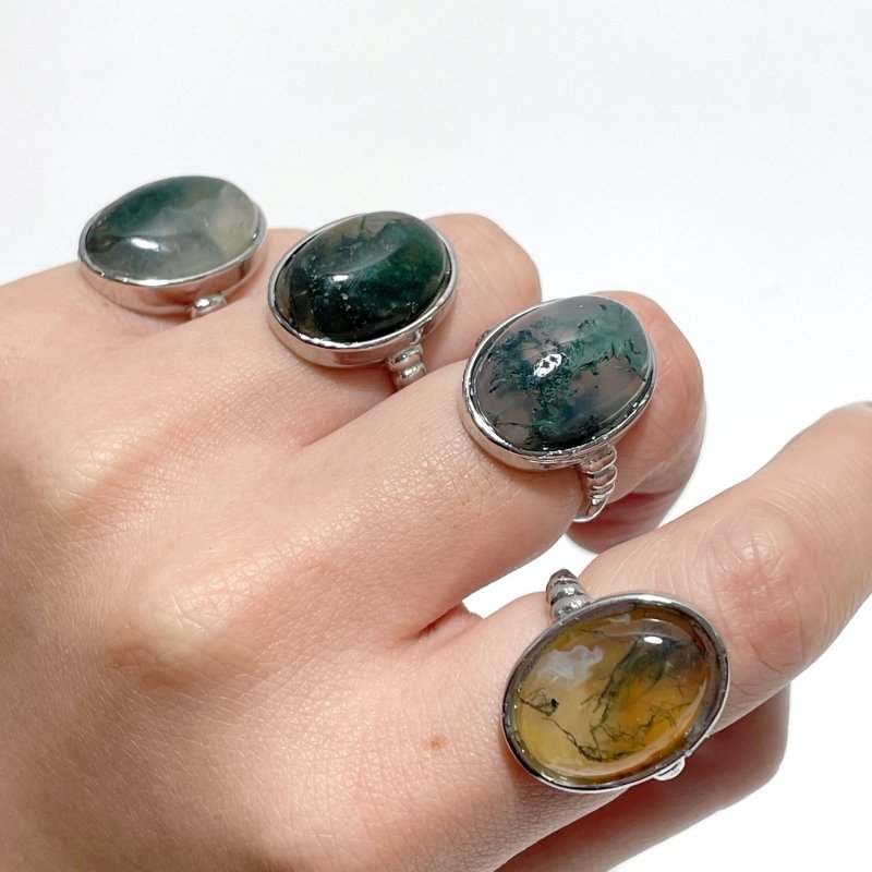 Beautiful Moss Agate Ring Wholesale - Wholesale Crystals