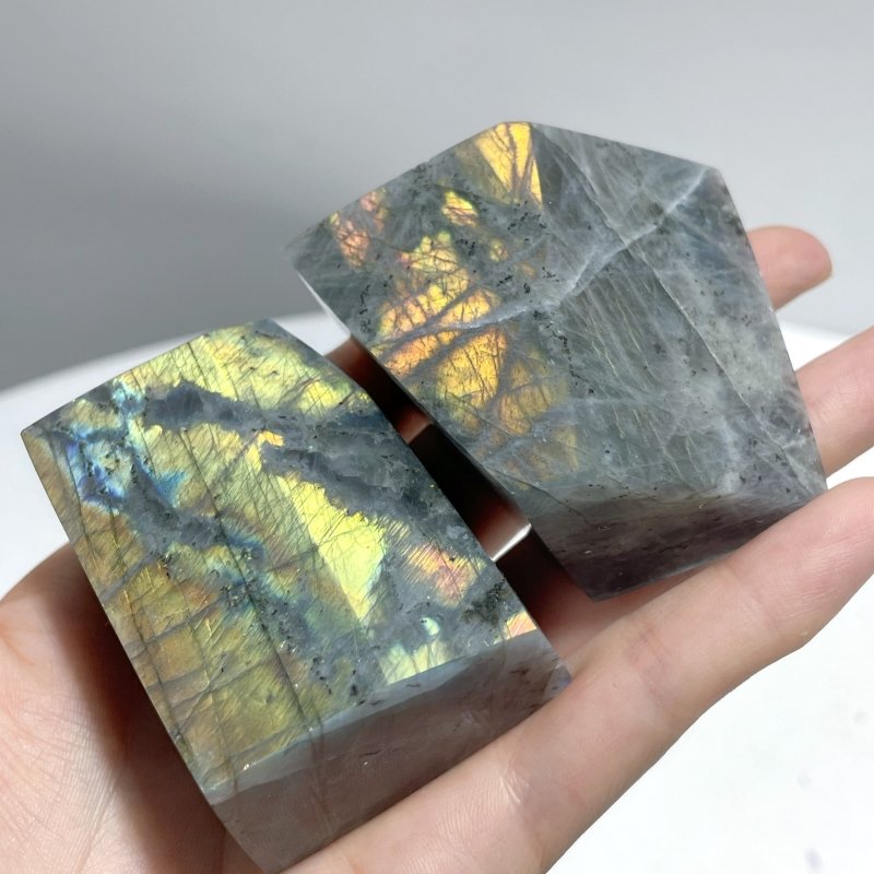 Beautiful Purple Yellow Labradorite Free Form Wholesale - Wholesale Crystals