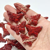 Beautiful Red Jasper Butterfly Carving Wholesale - Wholesale Crystals