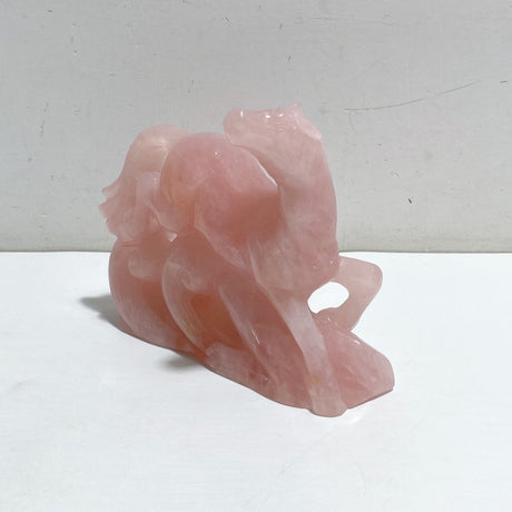 Beautiful Rose Quartz Horse Carving -Wholesale Crystals