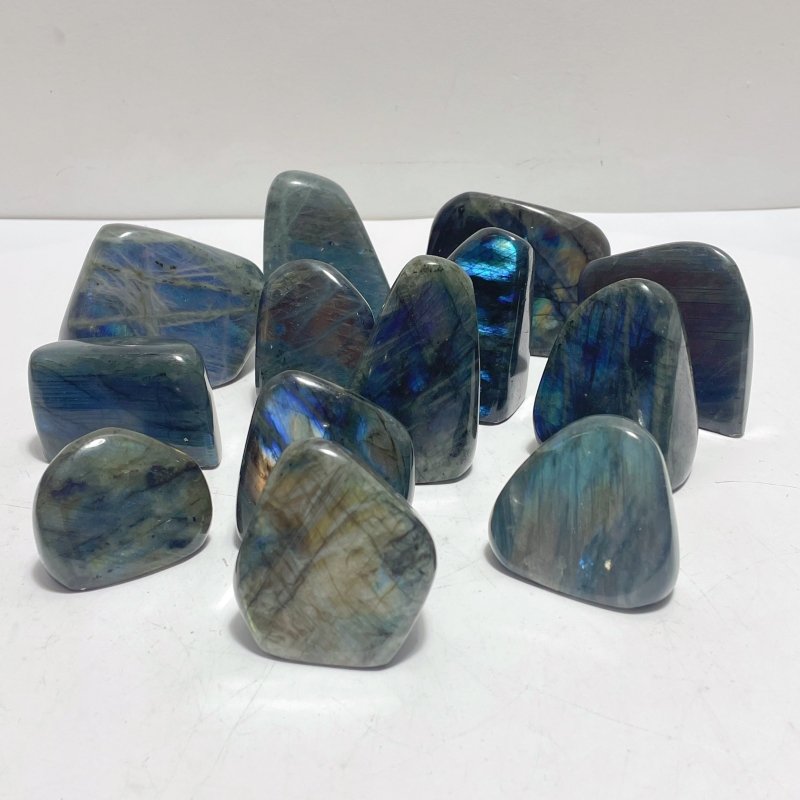 Beautiful Small Flash Blue Yellow Labradorite Home Decor Wholesale - Wholesale Crystals