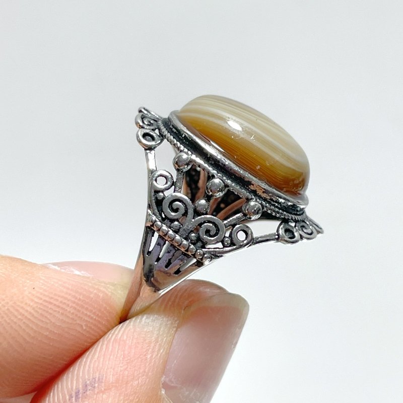 Beautiful Stripe Agate Ring Wholesale - Wholesale Crystals