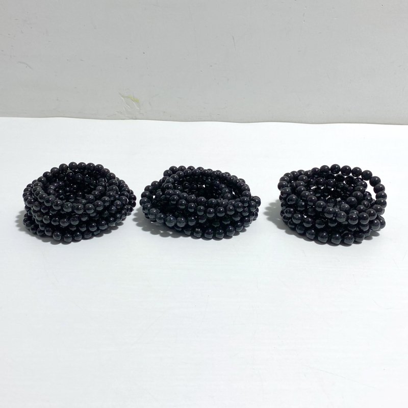 Black Full Rutile Quartz Bracelets Wholesale - Wholesale Crystals