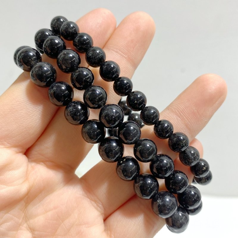 Black Full Rutile Quartz Bracelets Wholesale - Wholesale Crystals