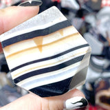 Black Stripe Agate Free Form Wholesale - Wholesale Crystals