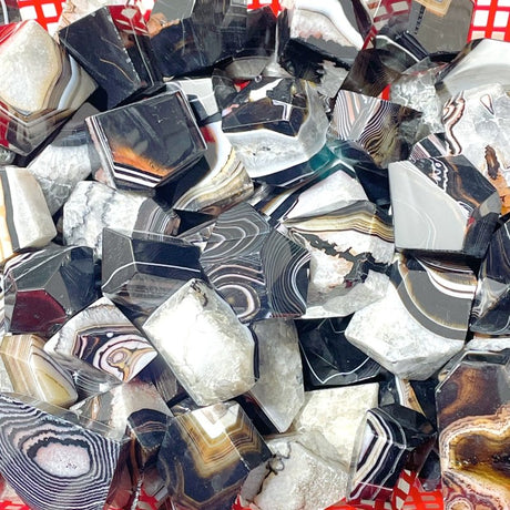 Black Stripe Agate Free Form Wholesale - Wholesale Crystals