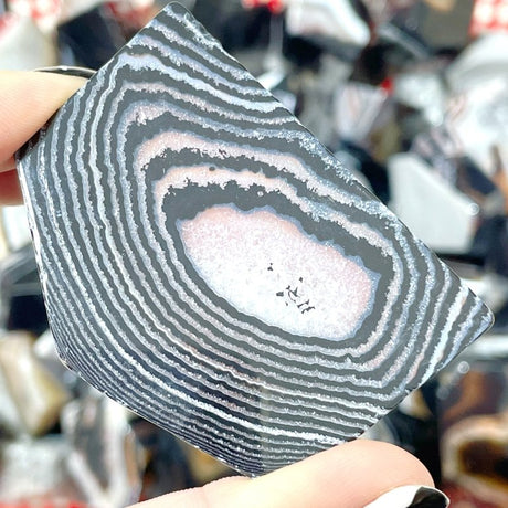 Black Stripe Agate Free Form Wholesale - Wholesale Crystals