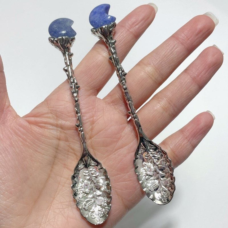 Blue Aventurine Mini Moon Coffee Spoon Wholesale - Wholesale Crystals