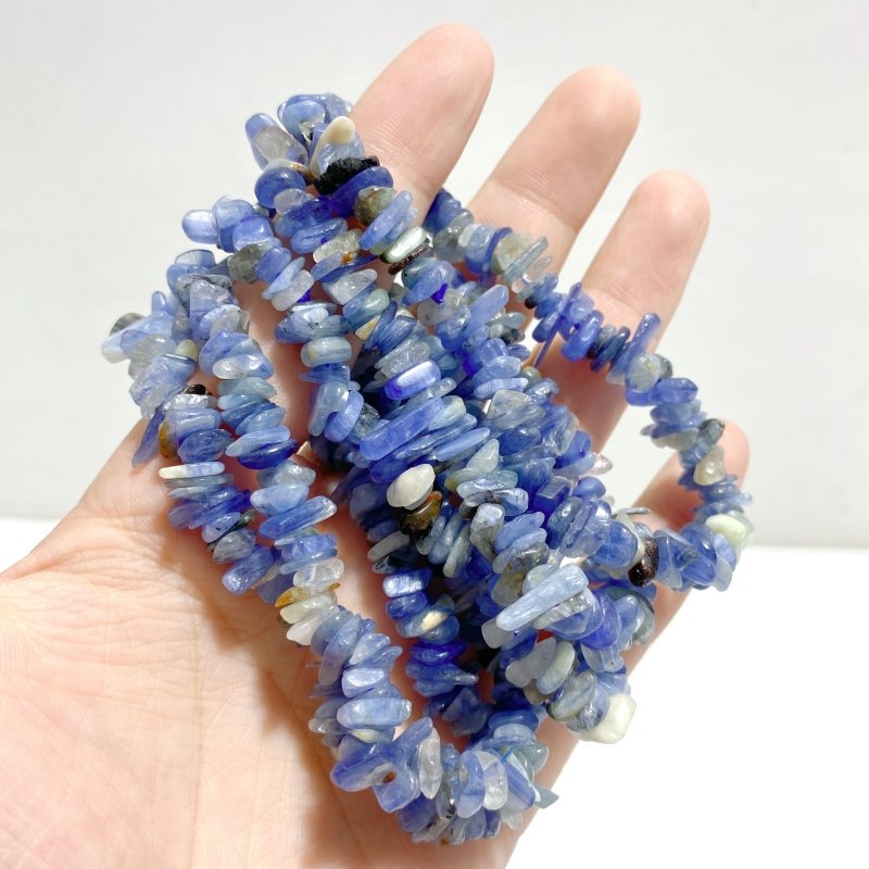 Blue Kyanite Chips Bracelets Wholesale - Wholesale Crystals