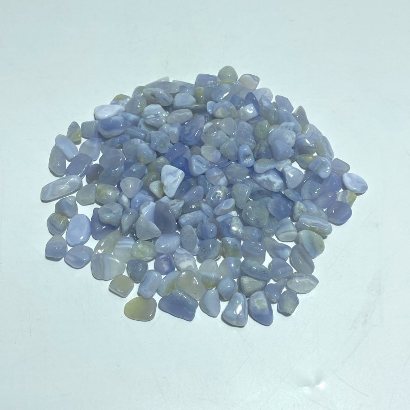 Blue Lace Agate Chips Small Tumbled Wholesale - Wholesale Crystals