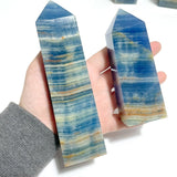 Blue Onyx Four - sided Tower Point Wholesale - Wholesale Crystals