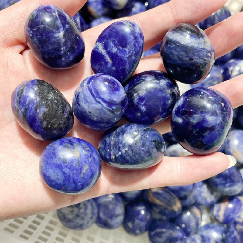 Blue Sodalite Tumbled Wholesale - Wholesale Crystals