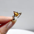 #C2 Silver Rings Wholesale Citrine Lapis Lazuli Cut Faceted Waterdrop Shape - Wholesale Crystals