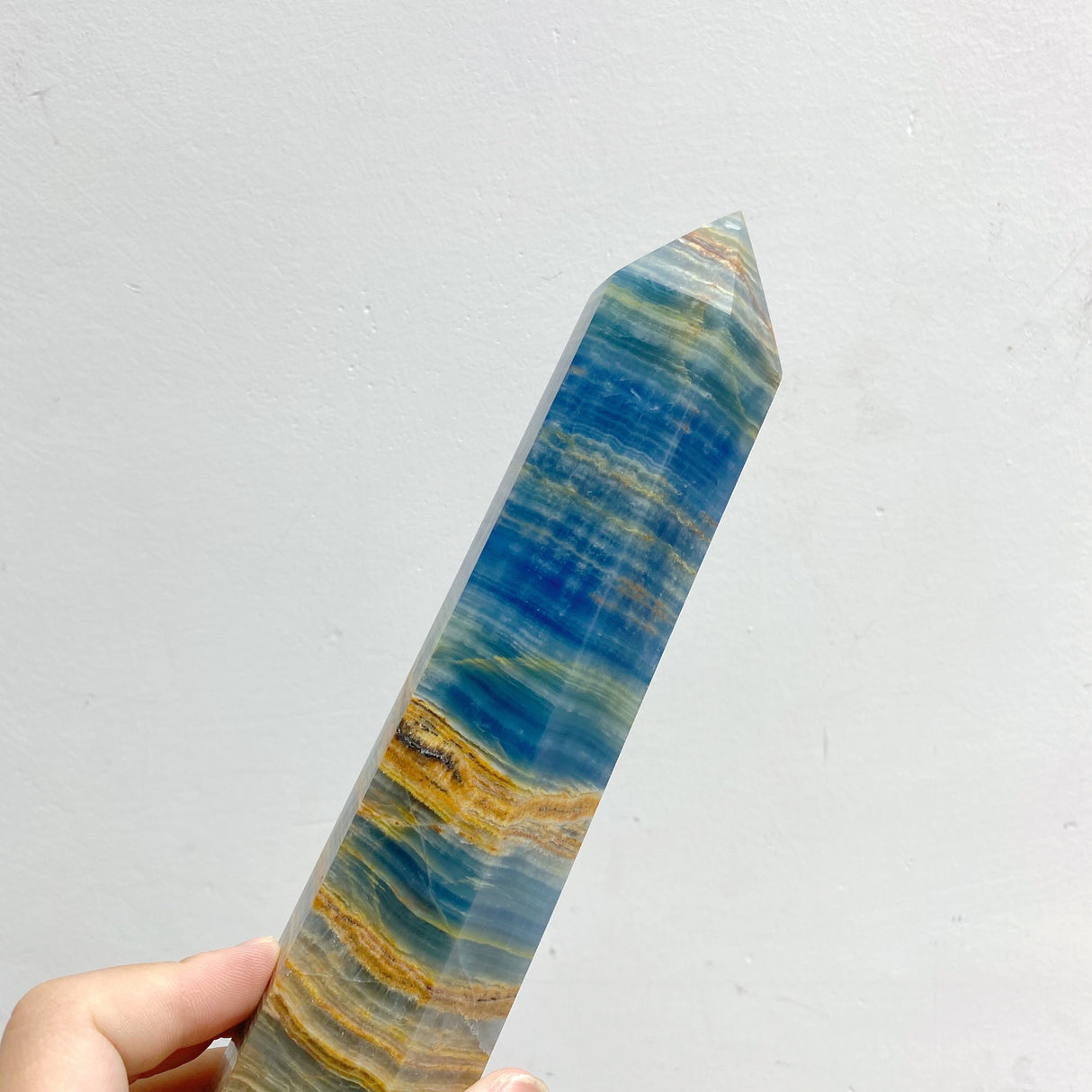 5 Pieces Tall High Quality Blue Onyx Point