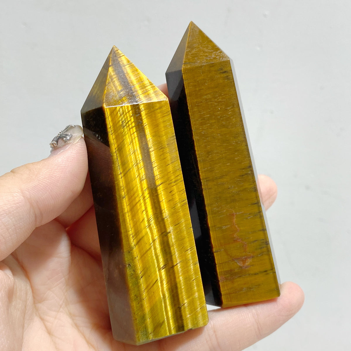 Fat Yellow Tiger Eye Point Wholesale