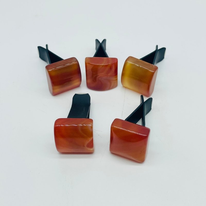 Carnelian Cube Car Air Vent Clips Wholesale Car Accessories -Wholesale Crystals
