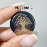 Carnelian Tree of Life Small Round Slices DIY Accessories - Wholesale Crystals