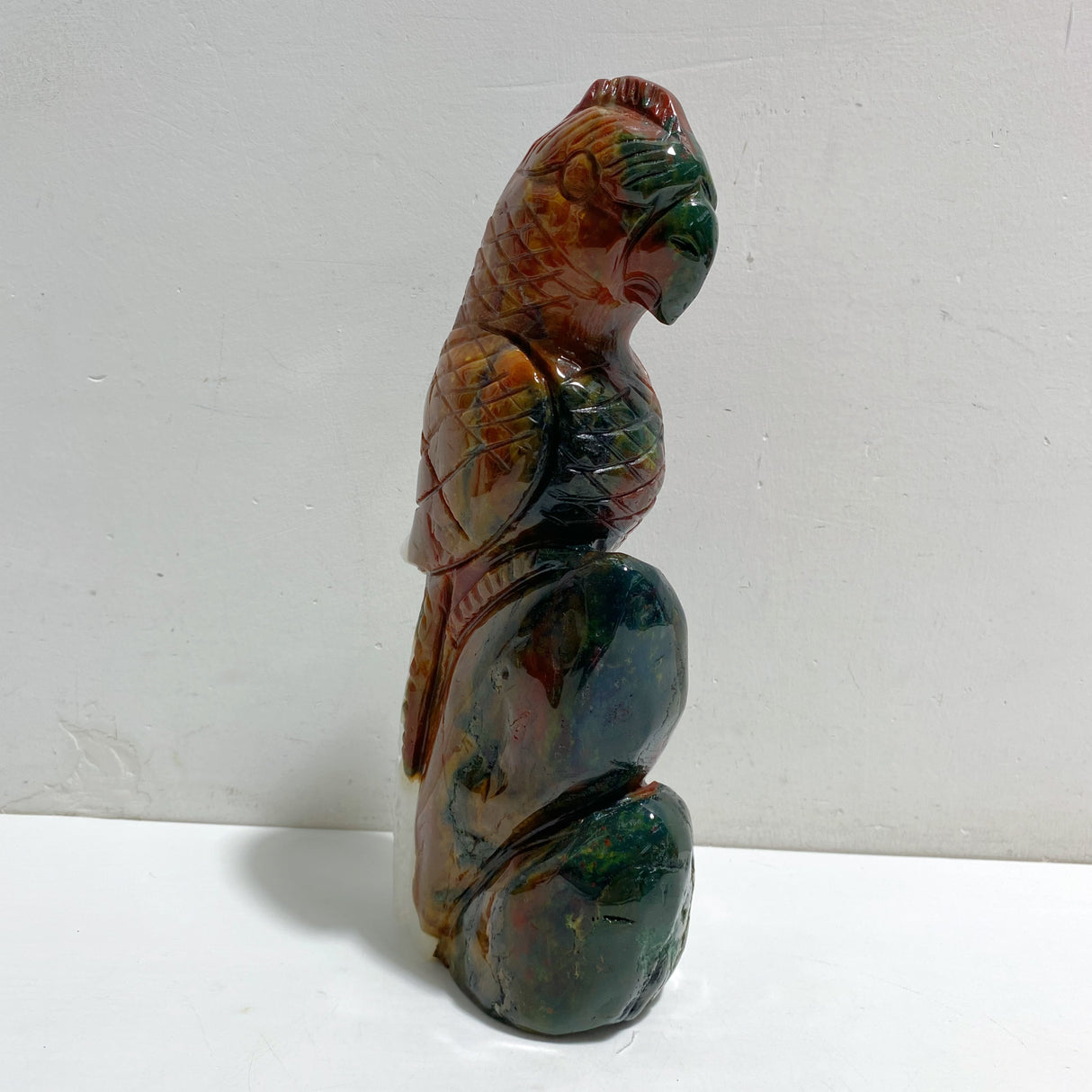 Large Ocean Jasper Parrot Carving