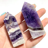 Chevron Amethyst Four - Sided Tower Point Wholesale - Wholesale Crystals