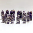 Chevron Amethyst Four - Sided Tower Point Wholesale - Wholesale Crystals